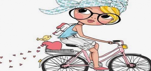عکس دوچرخه سواری دخترانه برای پروفایل