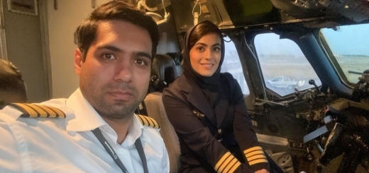 نشاط جهانداری اولین بانوی خلبان ایرانی